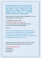 Aic&sol;Cac Exam Aic&sol;Cac &ndash; Associate Constructor &lpar;Ac&rpar; &sol; &NewLine;Certified Associate Constructor &lpar;Cac&rpar; &vert;&vert; Most Recent &NewLine;Exam 2026&vert;2027 Actual Complete Real Exam &NewLine;Questions And Correct Answers &lpar;Verified &NewLine;Answers&rpar; Already Graded A&plus; &vert; Guaranteed &NewLine;Success&excl;&excl; Newest Ex