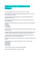 Capstone Exam 2 Questions and Answers