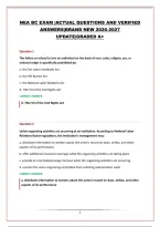 Nea Bc Exam &vert;Actual Questions And Verified Answers&vert;Brand New 2026-2027 Update&vert;Graded A&plus;