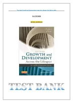 Test bank Growth and Development Across the Lifespan 2nd Edition Leifer    