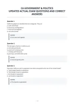 Ca Government & Politics&NewLine;Updated Actual Exam Questions And Correct&NewLine;Answers