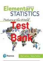 Student Solutions Manual For Elementary Statistics&colon; Picturing the World&comma; 7th Edition by Jay R&period; Schaffer&comma; Ron Larson&comma; Betsy Farber