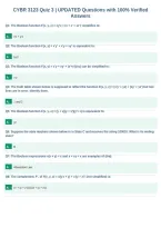 CYBR 3123 Quiz 3 &vert; UPDATED Questions with 100&percnt; Verified&NewLine;Answers