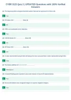 CYBR 3123 Quiz 2 &vert; UPDATED Questions with 100&percnt; Verified&NewLine;Answers