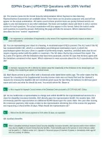 EDPNA Exam &vert; UPDATED Questions with 100&percnt; Verified&NewLine;Answers