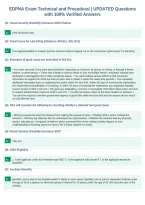 EDPNA Exam Technical and Procedural &vert; UPDATED Questions&NewLine;with 100&percnt; Verified Answers