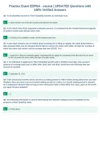 Practice Exam EDPNA - course &vert; UPDATED Questions with&NewLine;100&percnt; Verified Answers