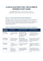 Fluid and Electrolytes Nursing Study Guide - NCLEX High-Yield Concept Prep &lpar;NURS-301&rpar;