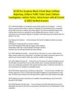 SCCJA Pre-Academy Block 4 Exam Basic Collision Reporting&comma; Uniform Traffic Ticket&comma; Basic Collision Investigation&comma; Vehicle Tactics&comma; Mind Armor with all Correct & 100&percnt; Verified Answers