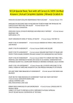 SCCJA Special Basic Test with all Correct & 100&percnt; Verified Answers &vert;Actual Complete Update &vert;Already Graded A&plus;