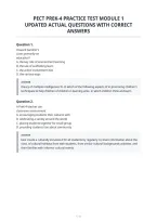 Pect Prek-4 Practice Test Module 1&NewLine;Updated Actual Questions With Correct&NewLine;Answers&NewLine;