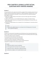 Peds Chapter 21 &lpar;Exam 3&rpar; Latest Actual&NewLine;Questions With Verified Answers