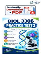 BIOL 3306 Practice Exam 3 Questions And Answers &lpar;Verified Answers&rpar;&comma; 100&percnt; Guaranteed Pass 