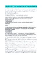 Capstone Quiz 1 Questions and Answers