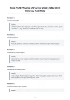 Peds Pharyngitis Expected Questions With&NewLine;Verified Answers