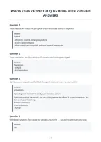 Pharm Exam 2 Expected Questions With Verified&NewLine;Answerspharm Exam 2 Expected Questions With Verified&NewLine;Answers