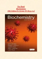 Test Bank for Biochemistry 10th Edition by Jeremy M&period; Berg &ndash; Latest Edition &vert; 900 Multiple Choice Practice Questions with Detailed Answer Explanations