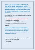 Cfa Level 1 Test  Exams 2026 &vert;&vert; Most Recent Exam 2026&vert;2027 