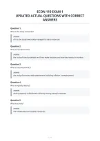Econ 110 Exam 1&NewLine;Updated Actual Questions With Correct&NewLine;Answers