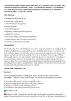 Texas Nursing Home Administrator &lpar;Nha&rpar; Practice Exam200 Actual Questions And&NewLine;Correct Answers With Rationale Latest Update Already Graded A&plus; Assured Pass &NewLine;Questions And Answers &vert; Verified And Well Detailed Answers &vert; Plus Rationales &vert;&NewLine;Guaranteed Pass &vert; L