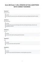 Econ 200 Exam 1 Unl Updated Actual Questions&NewLine;With Correct Answers