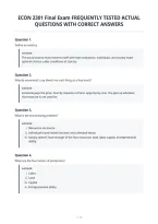 Econ 2301 Final Exam Frequently Tested Actual&NewLine;Questions With Correct Answers