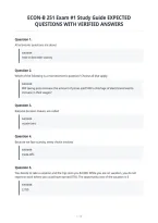 Econ-B 251 Exam &num;1 Study Guide Expected&NewLine;Questions With Verified Answers