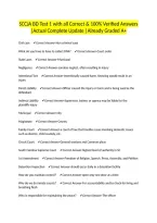 SCCJA BD Test 1 with all Correct & 100&percnt; Verified Answers &vert;Actual Complete Update &vert;Already Graded A&plus;