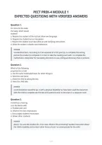 Pect Prek-4 Module 1&NewLine;Expected Questions With Verified Answers
