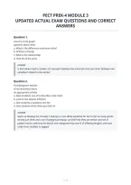 Pect Prek-4 Module 3&NewLine;Updated Actual Exam Questions And Correct&NewLine;Answers