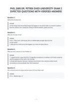 Phil 2600 Dr&period; Petrik Ohio University Exam 2&NewLine;Expected Questions With Verified Answers