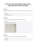 Phys 1401 Final Exam Review Latest Actual&NewLine;Questions With Verified Answers&NewLine;