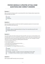 Physics Module 2 Updated Actual Exam&NewLine;Questions And Correct Answers&NewLine;