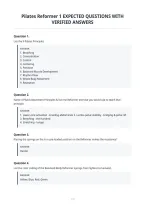Pilates Reformer 1 Expected Questions With&NewLine;Verified Answers