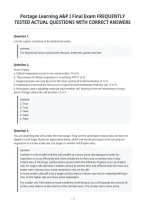 Portage Learning A&P I Final Exam Frequently&NewLine;Tested Actual Questions With Correct Answers