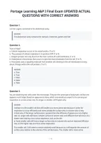 Portage Learning A&P I Final Exam Updated Actual&NewLine;Questions With Correct Answers