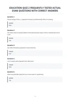 Education Quiz 2 Frequently Tested Actual&NewLine;Exam Questions With Correct Answers