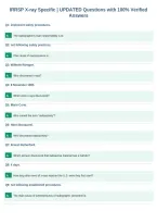 IRRSP X-ray Specific &vert; UPDATED Questions with 100&percnt; Verified&NewLine;Answers