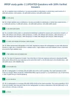 IRRSP study guide- 2 &vert; UPDATED Questions with 100&percnt; Verified&NewLine;Answers