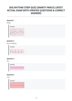 Ekg Rhythm Strip Quiz &lpar;Smarty Pance&rpar; Latest&NewLine;Actual Exam With Verified Questions & Correct&NewLine;Answers