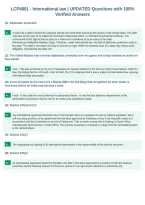 LCP4801 - International law &vert; UPDATED Questions with 100&percnt;&NewLine;Verified Answers