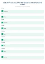 MCB 245 Practical 1 &vert; UPDATED Questions with 100&percnt; Verified&NewLine;Answers