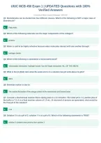 UIUC MCB 450 Exam 1 &vert; UPDATED Questions with 100&percnt;&NewLine;Verified Answers&NewLine;