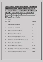 Comprehensive Advanced Examination Compendium of &NewLine;Pathophysiology and Medical-Surgical Nursing&colon; One &NewLine;Hundred Fifty Rigorous Multiple-Choice Questions with &NewLine;Integrated Answer Rationales and Evidence-Based &NewLine;Textbook Citations for Certification Preparati