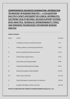 Comprehensive Advanced Examination&colon; Information &NewLine;Technology In Nursing Practice &mdash; A 150-Question &NewLine;Multiple-Choice Assessment On Clinical Informatics&comma; &NewLine;Electronic Health Records&comma; Decision Support Systems&comma; &NewLine;Data Analytics&comma; Telehealth&comma; Interoperability&comma; 