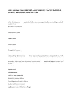 Nurs 322 Final Exam 2026&sol;2027 &ndash; Comprehensive Practice Questions&comma; Answers&comma; Rationales&comma; And Study Guide