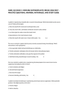 Nurs 322 Exam 3&colon; Immune&sol;Antineoplastic Drugs 2026&sol;2027 &ndash; Practice Questions&comma; Answers&comma; Rationales&comma; And Study Guide
