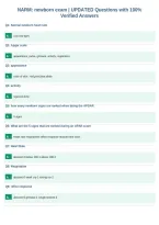 NARM&colon; newborn exam &vert; UPDATED Questions with 100&percnt;&NewLine;Verified Answers