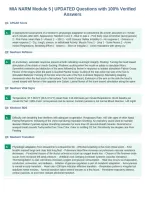 MIA NARM Module 5 &vert; UPDATED Questions with 100&percnt; Verified&NewLine;Answers