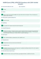 NARM Exam &lpar;CPM&rpar; &vert; UPDATED Questions with 100&percnt; Verified&NewLine;Answers&NewLine;